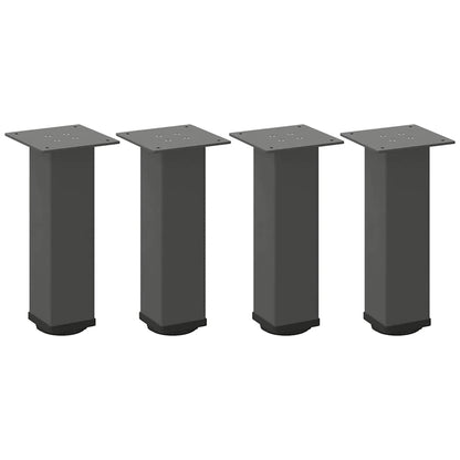 Couchtischbeine 4 Stk. Anthrazit 30-32 cm Stahl