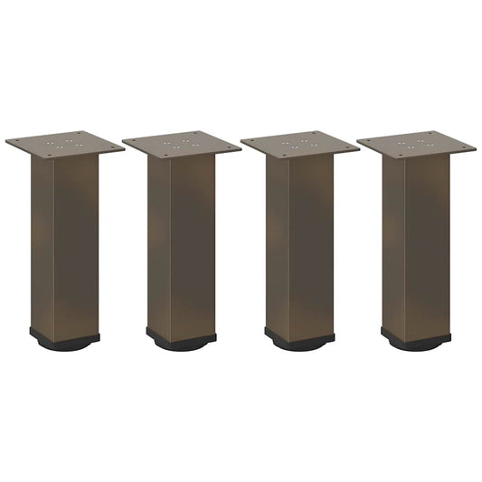 Couchtischbeine 4 Stk. Naturstahl 30-32 cm Stahl