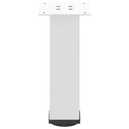 Couchtischbeine 4 Stk. Weiß 42-44 cm Stahl