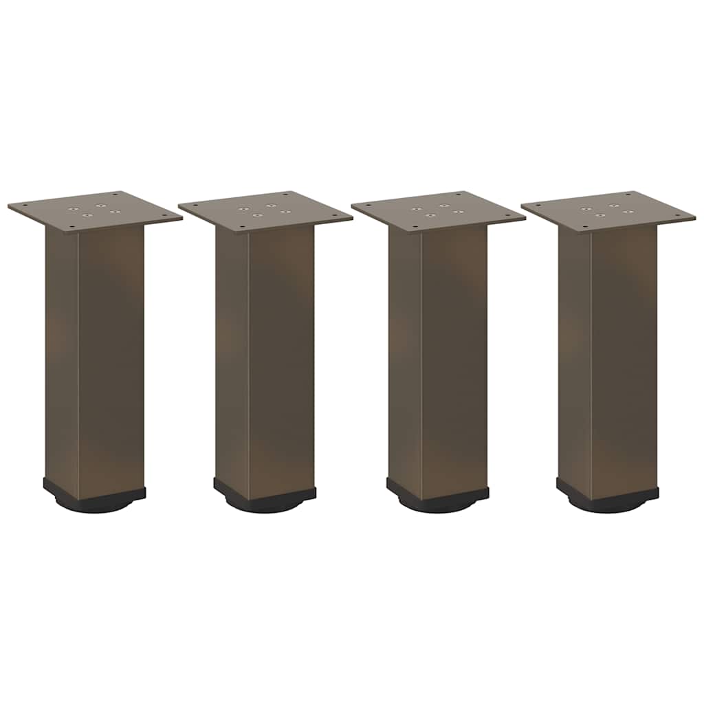 Couchtischbeine 4 Stk. Naturstahl 42-44 cm Stahl