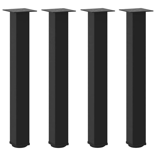 Konsolentischbeine 4 Stk. Schwarz 72-74 cm Stahl