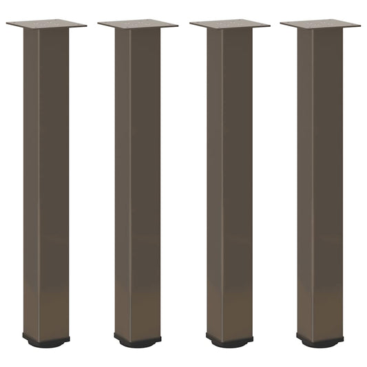 Konsolentischbeine 4 Stk. Naturstahl 72-74 cm Stahl