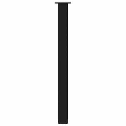 Bartischbeine 4 Stk. Schwarz 90-92 cm Stahl