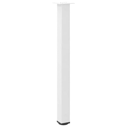 Bartischbeine 4 Stk. Weiß 90-92 cm Stahl
