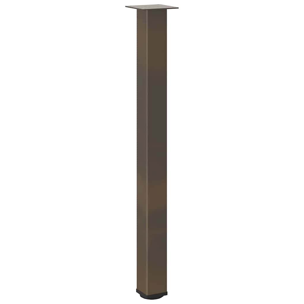 Bartischbeine 4 Stk. Naturstahl 90-92 cm Stahl