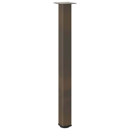 Bartischbeine 4 Stk. Naturstahl 90-92 cm Stahl
