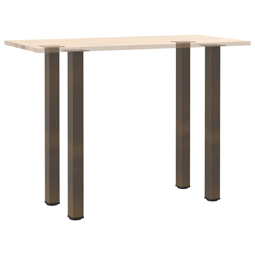 Bartischbeine 4 Stk. Naturstahl 90-92 cm Stahl