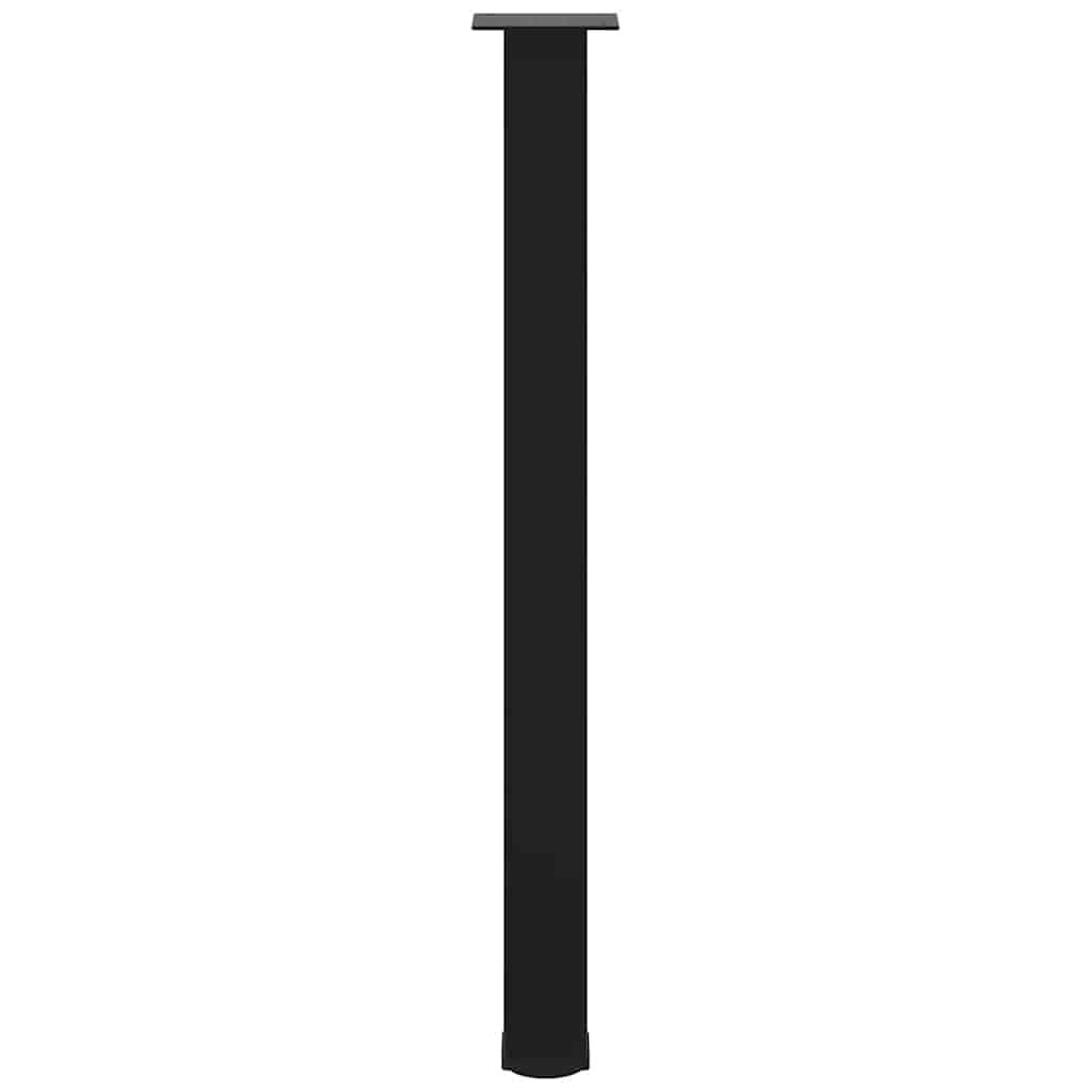 Bartischbeine 4 Stk. Schwarz 100-102 cm Stahl