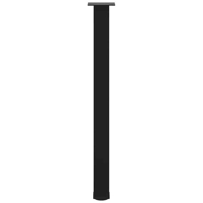 Bartischbeine 4 Stk. Schwarz 100-102 cm Stahl