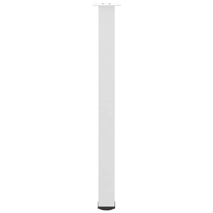 Bartischbeine 4 Stk. Weiß 100-102 cm Stahl