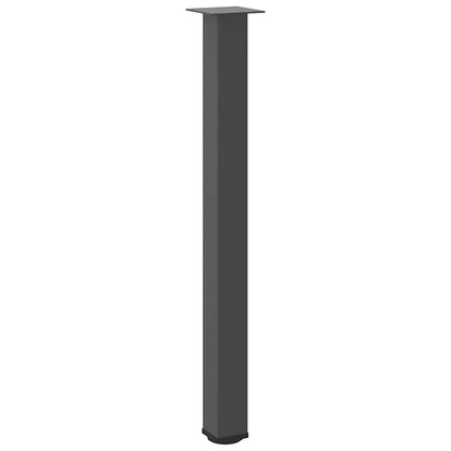 Bartischbeine 4 Stk. Anthrazit 100-102 cm Stahl