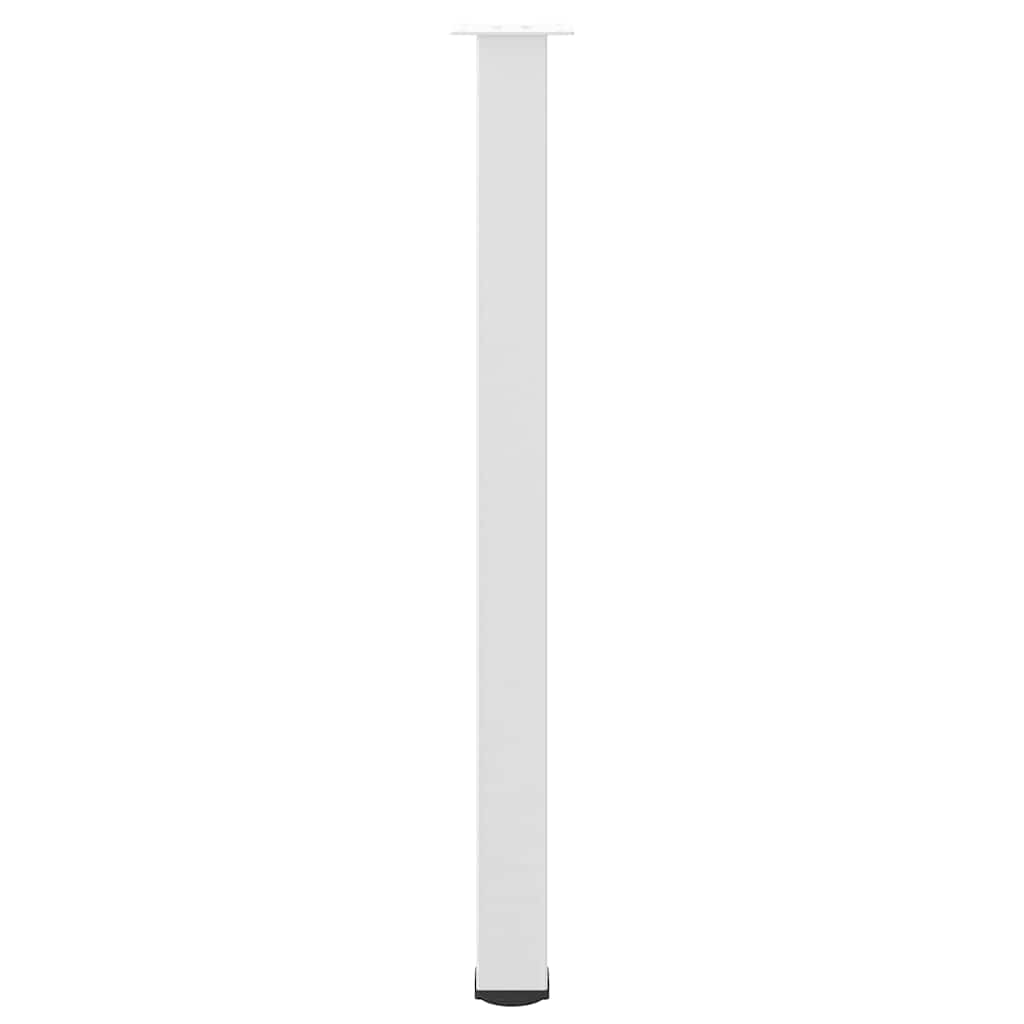 Bartischbeine 4 Stk. Weiß 110-112 cm Stahl