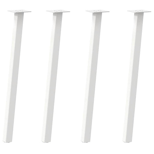 Konsolentischbeine 4 Stk. Weiß 72 cm Stahl