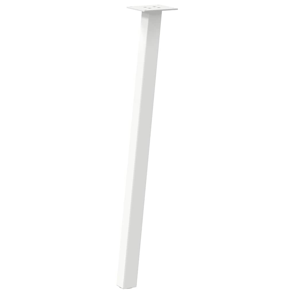 Konsolentischbeine 4 Stk. Weiß 72 cm Stahl