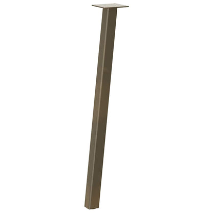 Konsolentischbeine 4 Stk. Naturstahl 72 cm Stahl