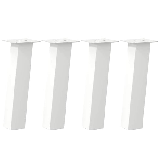 Couchtischbeine 4 Stk. Weiß 30 cm Stahl