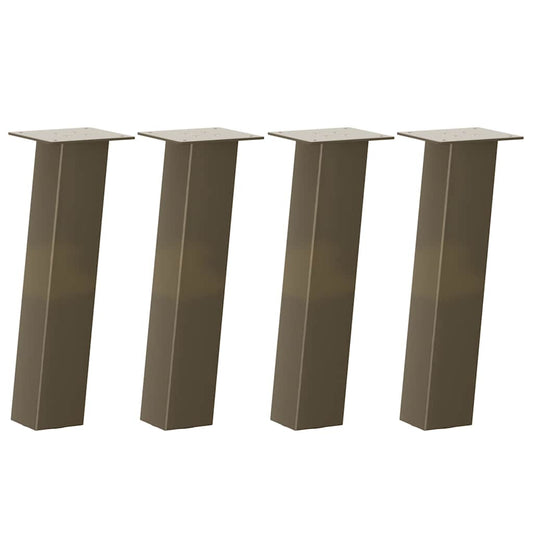 Couchtischbeine 4 Stk. Naturstahl 30 cm Stahl