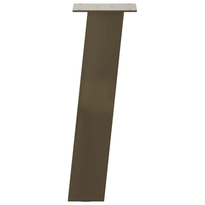 Couchtischbeine 4 Stk. Naturstahl 30 cm Stahl