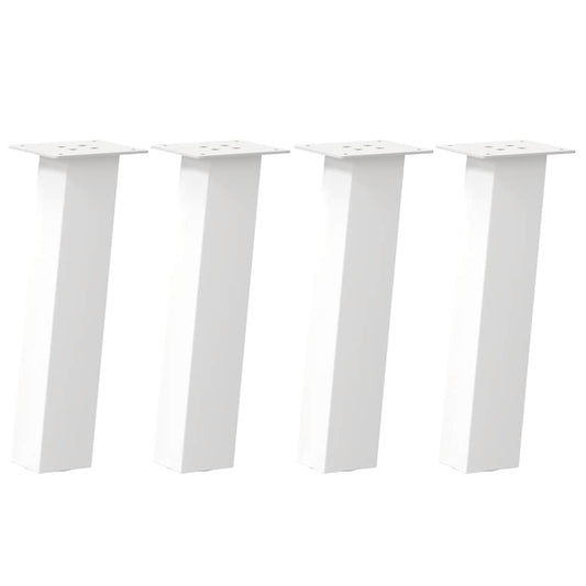 Couchtischbeine 4 Stk. Weiß 42 cm Stahl