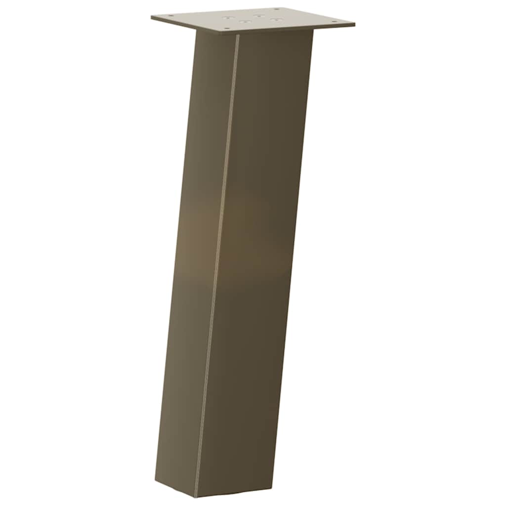 Couchtischbeine 4 Stk. Naturstahl 42 cm Stahl