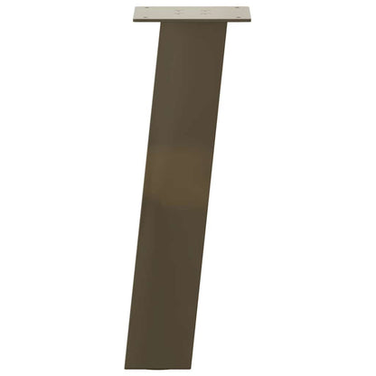 Couchtischbeine 4 Stk. Naturstahl 42 cm Stahl