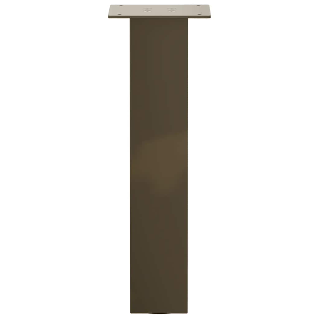 Couchtischbeine 4 Stk. Naturstahl 42 cm Stahl