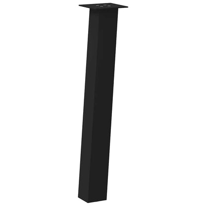 Konsolentischbeine 4 Stk. Schwarz 72 cm Stahl
