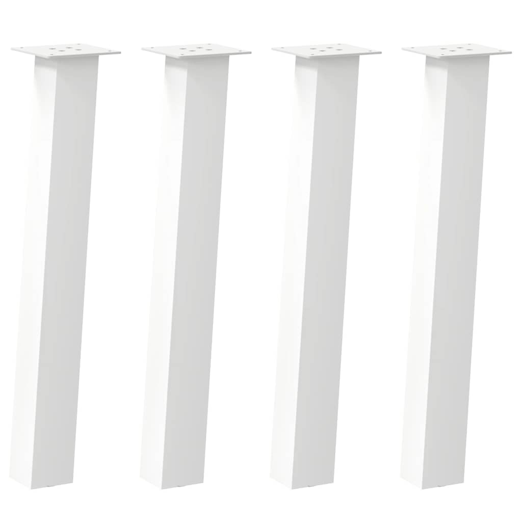 Konsolentischbeine 4 Stk. Weiß 72 cm Stahl