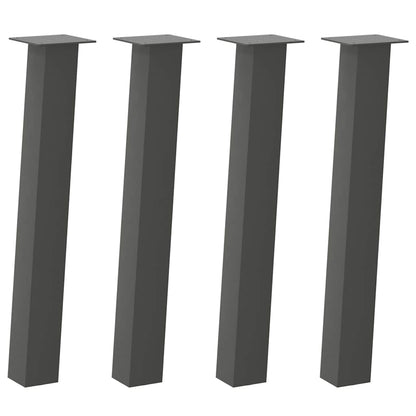 Konsolentischbeine 4 Stk. Anthrazit 72 cm Stahl