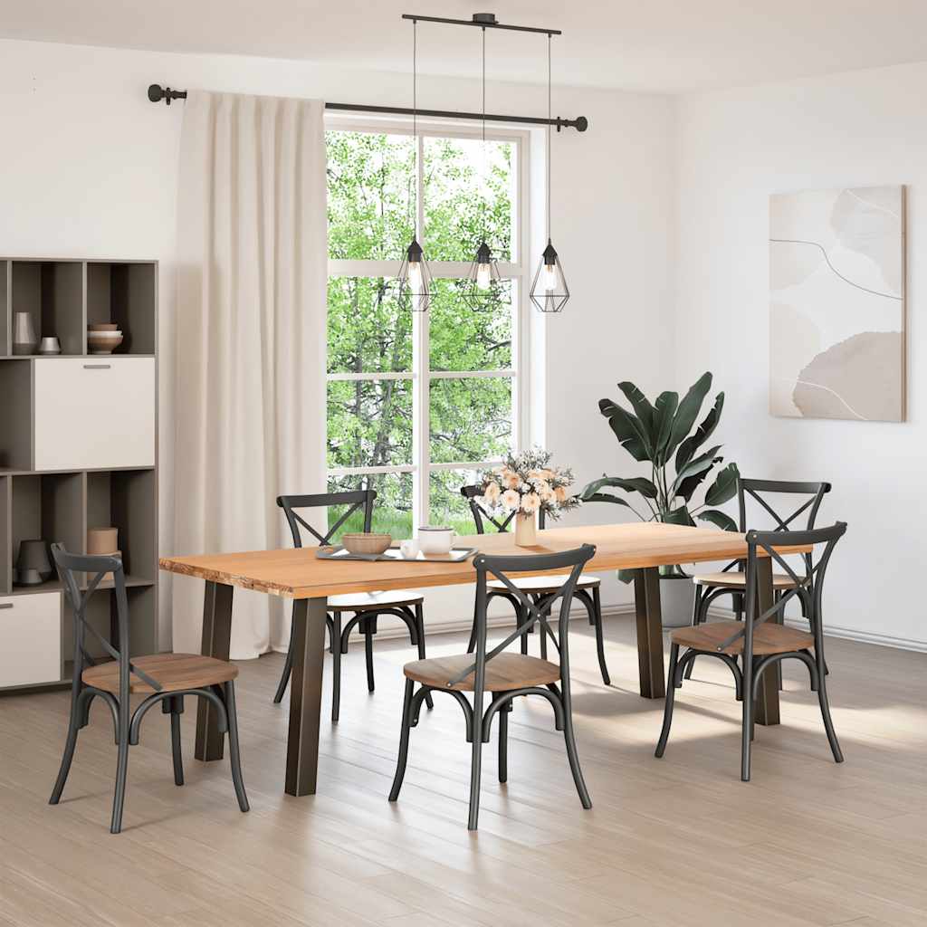 Konsolentischbeine 4 Stk. Naturstahl 72 cm Stahl