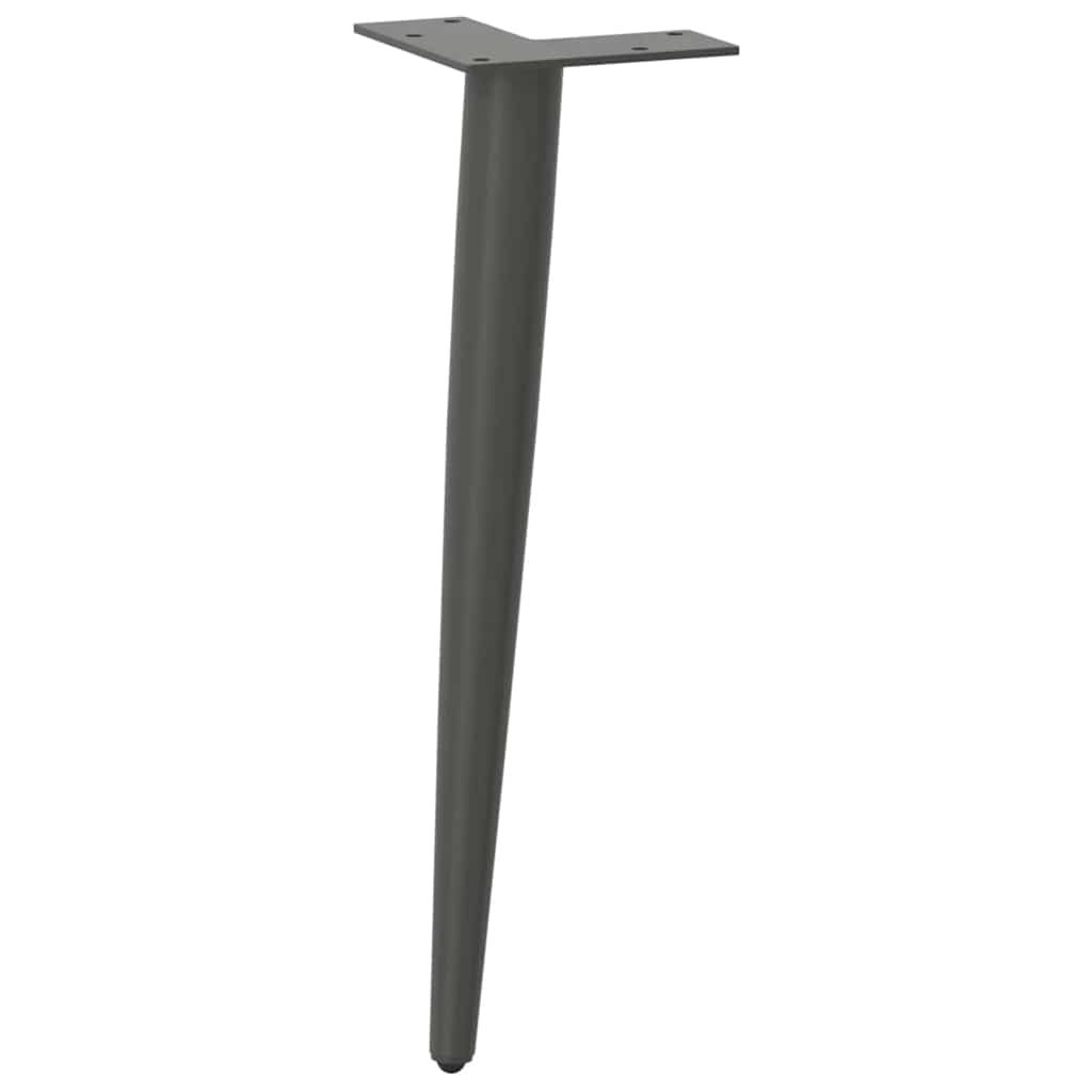 Couchtischbeine Konische Form 4 Stk. Anthrazit 30-31 cm Stahl