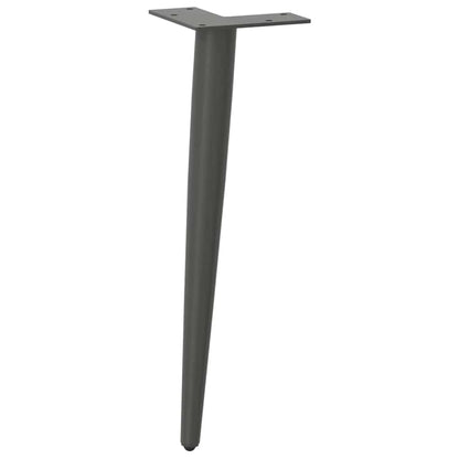 Couchtischbeine Konische Form 4 Stk. Anthrazit 30-31 cm Stahl