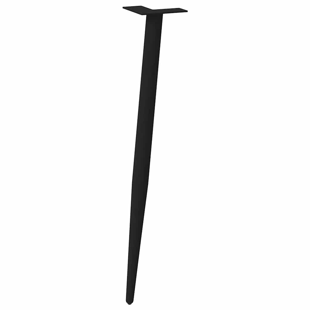 Konsolentischbeine Konische Form 4 Stk. Schwarz 72-73 cm Stahl
