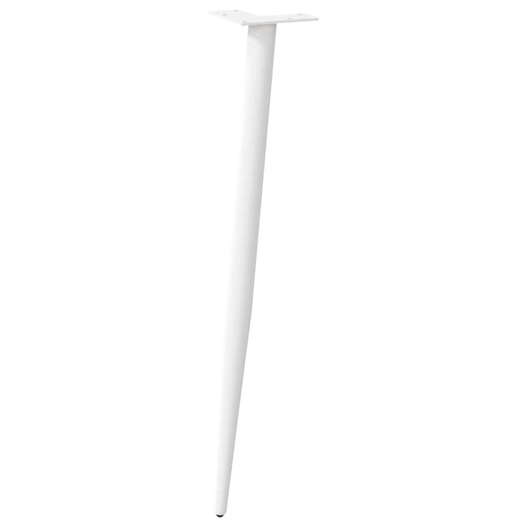 Konsolentischbeine Konische Form 4 Stk. Weiß 72-73 cm Stahl
