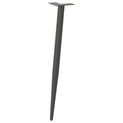 Konsolentischbeine Konische Form 4 Stk. Anthrazit 72-73 cm Stahl