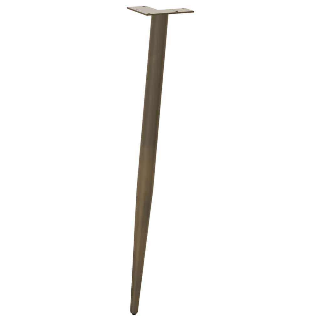 Konsolentisch Beine Konische Form 4 Stück Naturstahl 72-73cm Stahl
