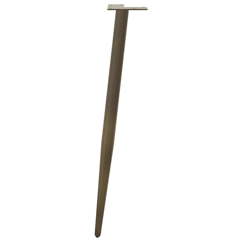 Konsolentisch Beine Konische Form 4 Stück Naturstahl 72-73cm Stahl