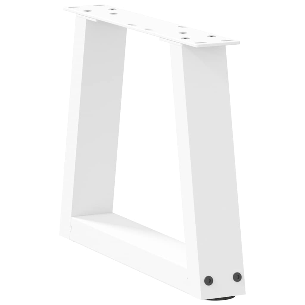 Couchtischbeine V-Form 2 Stück Weiß 30x(30-31,3) cm Stahl