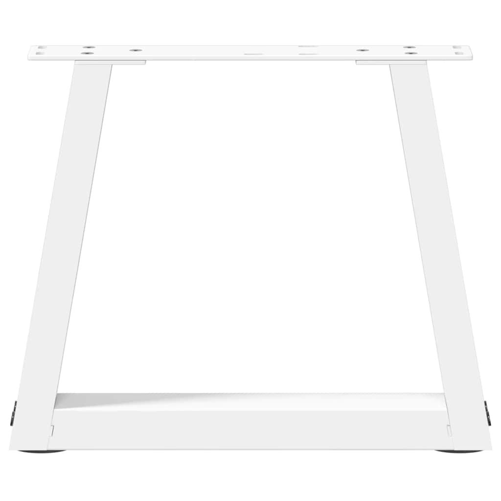 Couchtischbeine V-Form 2 Stück Weiß 30x(30-31,3) cm Stahl