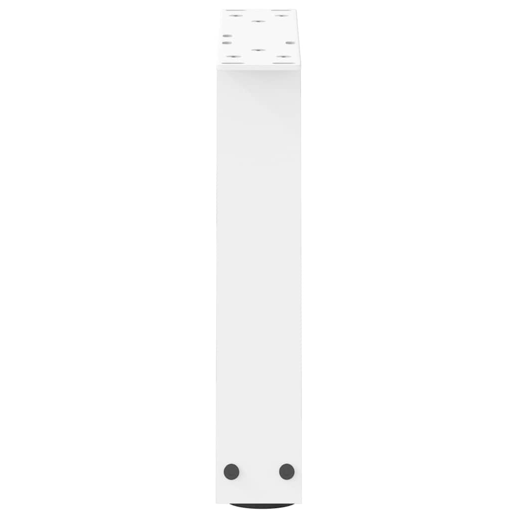 Couchtischbeine V-Form 2 Stück Weiß 30x(30-31,3) cm Stahl