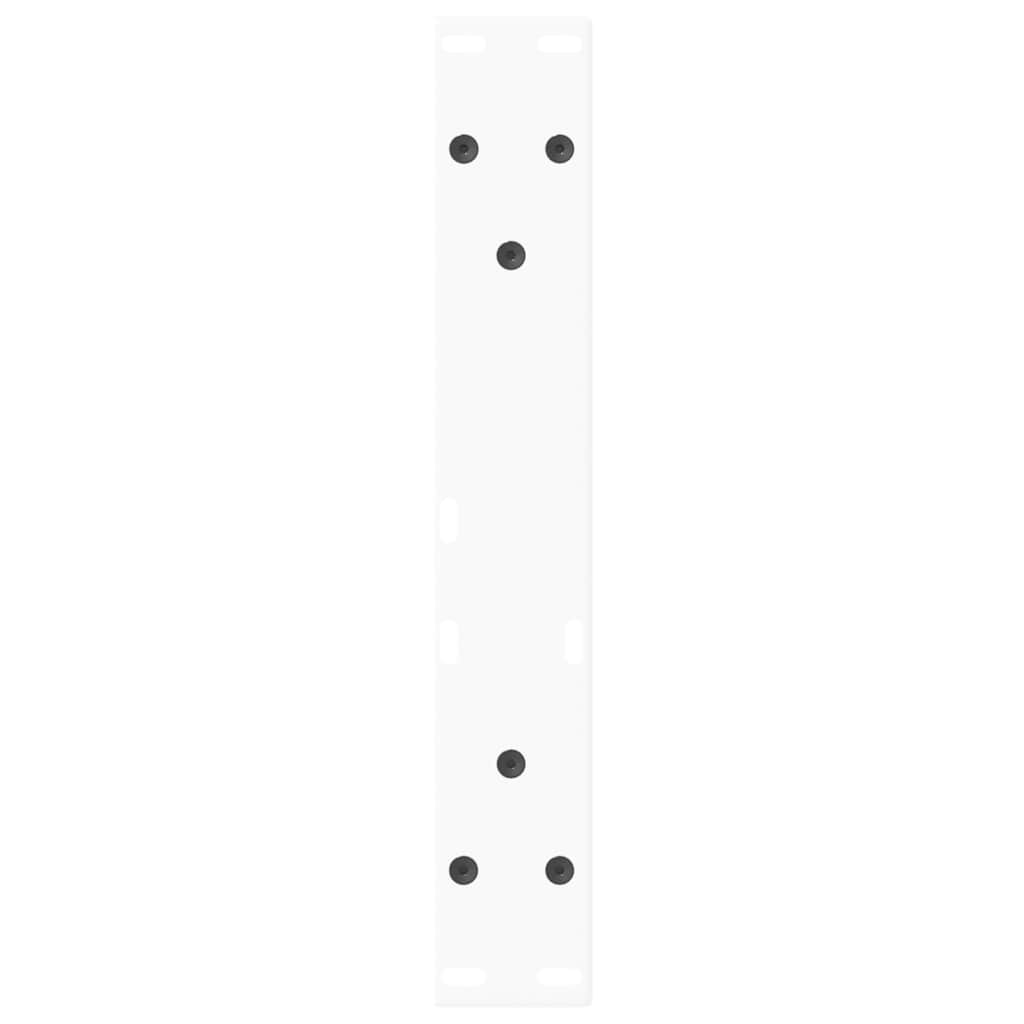 Couchtischbeine V-Form 2 Stück Weiß 30x(30-31,3) cm Stahl