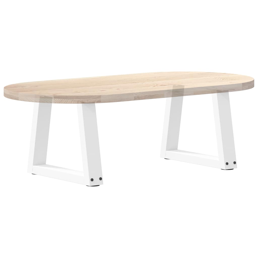 Couchtischbeine V-Form 2 Stück Weiß 30x(30-31,3) cm Stahl