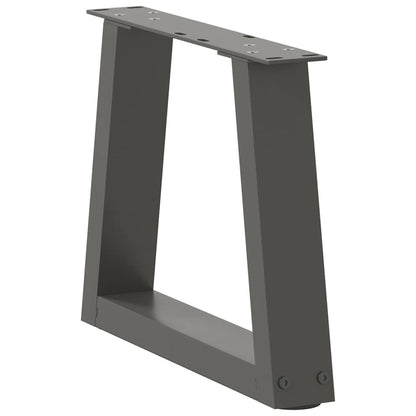Couchtischbeine V-Form 2 Stück Anthrazit 30x(30-31,3) cm Stahl