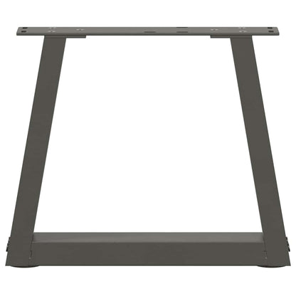 Couchtischbeine V-Form 2 Stück Anthrazit 30x(30-31,3) cm Stahl