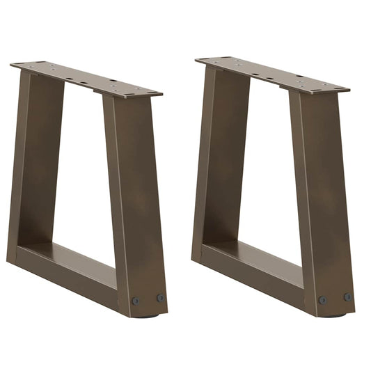 Couchtischbeine V-Form 2 Stück Naturstahl 30x(30-31,3) cm Stahl