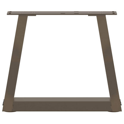 Couchtischbeine V-Form 2 Stück Naturstahl 30x(30-31,3) cm Stahl