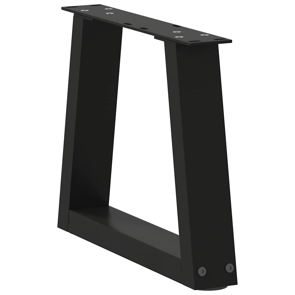 Couchtischbeine V-Form 2 Stück Schwarz 40x(30-31,3) cm Stahl