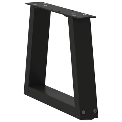 Couchtischbeine V-Form 2 Stück Schwarz 40x(30-31,3) cm Stahl