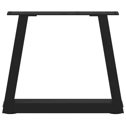 Couchtischbeine V-Form 2 Stück Schwarz 40x(30-31,3) cm Stahl