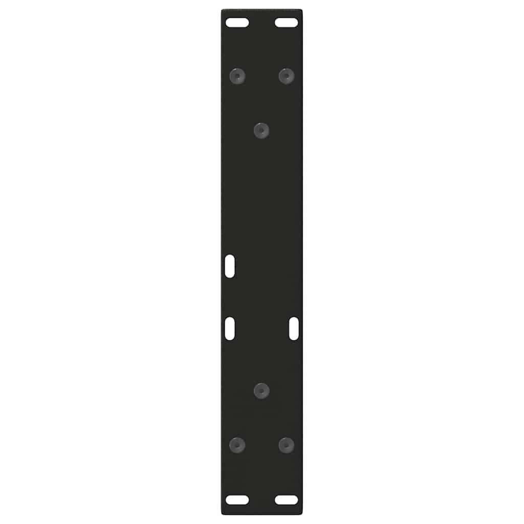 Couchtischbeine V-Form 2 Stück Schwarz 40x(30-31,3) cm Stahl